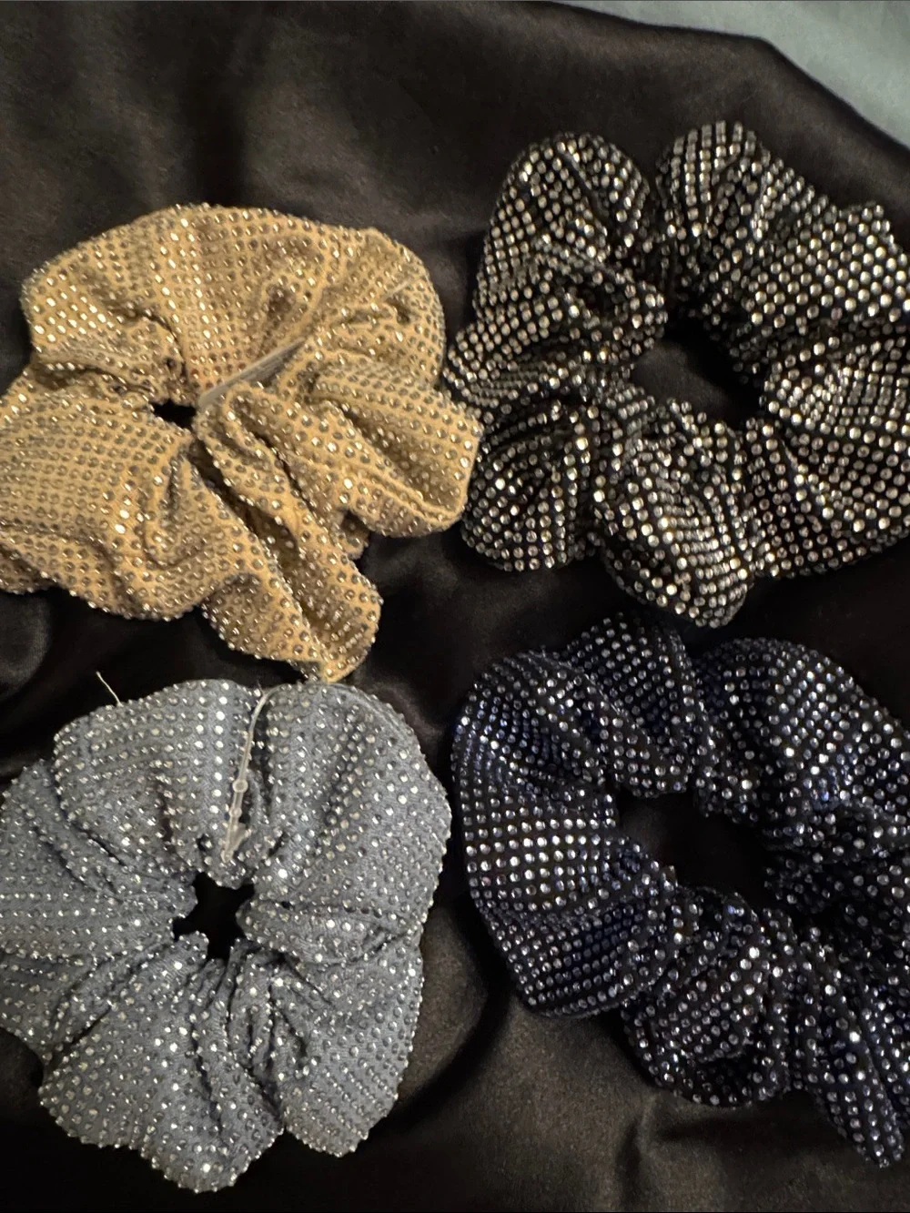INDIVIDUAL FOR SALE rhinestone Scrunchie LUXURY CHIC MIAMI PILATES SEXY CUTE FUN